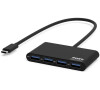PORT CONNECT USB-C HUB, 4x USB 3.0, černý (900123)