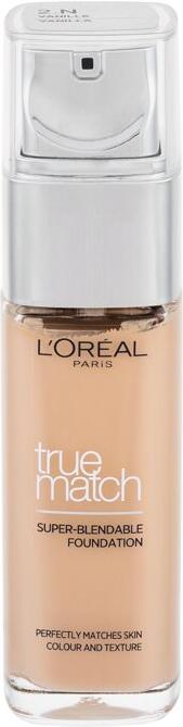 Makeup L'Oréal Paris True Match Super-Blendable Foundation, 30 ml, odstín 2.N