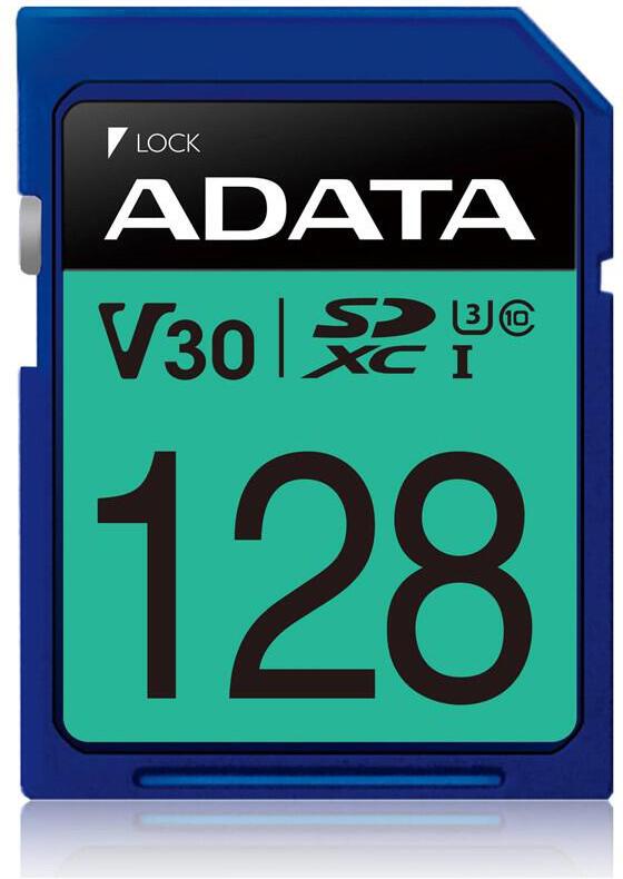 ADATA SDXC karta 128GB UHS-I U3 Class 10, Premier Pro (R: 95MB / W: 60MB) (ASDX128GUI3V30S-R)