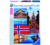 Trondheim koláž; 1000 dílků