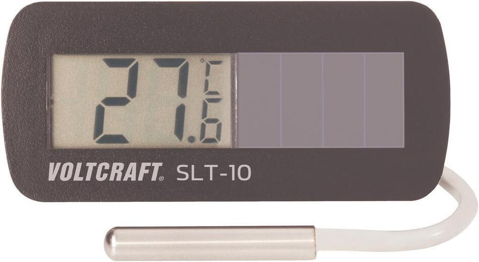 Digitální vestavný teploměr Voltcraft SLT-10, solární