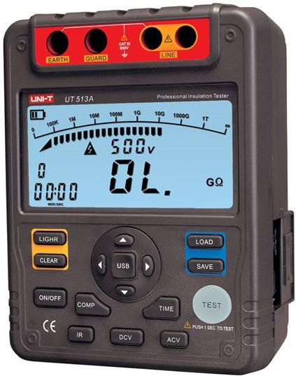 Tester izolačního odporu UNI-T UT513A