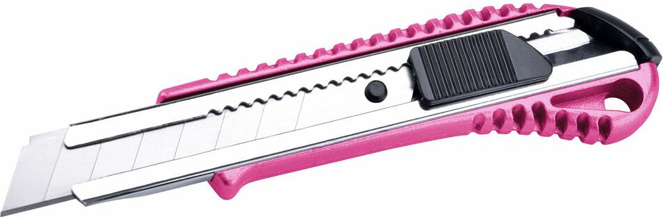 Nůž ulamovací kovový s kovovou výztuhou, 18mm EXTOL-LADY
