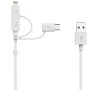 Energizer 3v1 nabíjecí a synchronizační kabel Hightech, USB-C/lightning/microUSB, 1,2m, bílý (C11UBX3CFWH4)