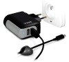 PORT CONNECT nabíječka 2 USB, 3,4A + USB kabel typ C, černá (900013)