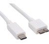 Sandberg USB-C do micro-USB B 3.0 kabel, 1 m, bílý (136-07)