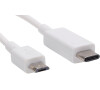 Sandberg USB-C do micro-USB kabel, 1 m, bílý (136-06)