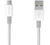 Verbatim Micro USB kabel 100cm, SYNC + CHARGE stříbrný (48862)