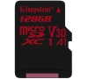 KINGSTON Canvas React 128GB microSDXC / U3 V30 A1 / bez adaptéru (SDCR/128GBSP)