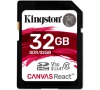 KINGSTON Canvas React 32GB SDHC / U3 V30 A1 / CL10 (SDR/32GB)