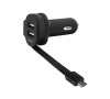 XQISIT AUTODOBÍJEČKA S DVĚMA USB + MICRO USB 2400mA + 1000mAh