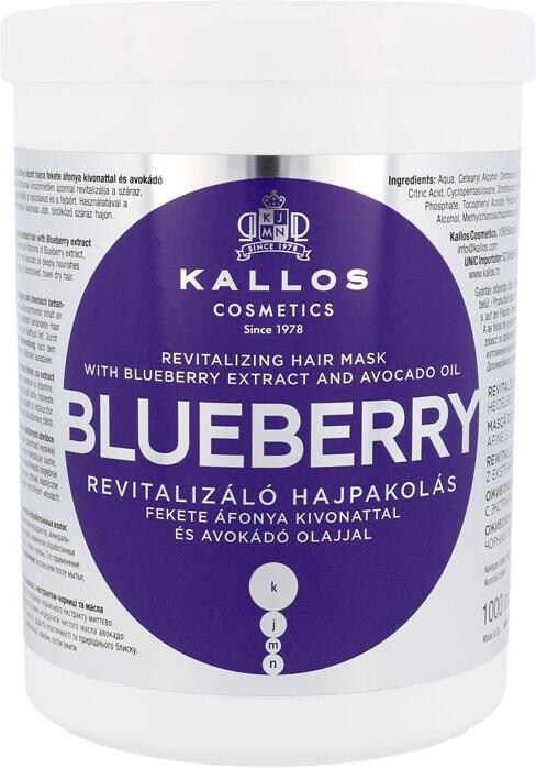 Maska na vlasy Kallos Cosmetics Blueberry, 1000 ml