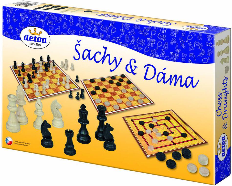 Společenská hra Detoa Šachy a dáma