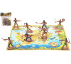 Teddies Figurky indiáni s mapou plast 6cm v sáčku