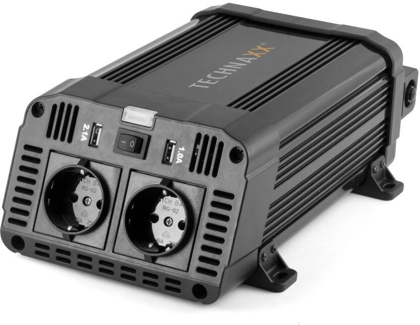 Technaxx měnič napětí 1200W, DC 12V na 2xUSB a 2x230V (TE16) (4753)