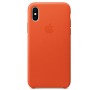 iPhone X Leather Case - Bright Orange (MRGK2ZM/A)