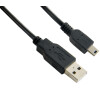 4World Kabel USB 2.0 AM-Mini BM 0.8m Black (07601)