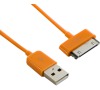 4World Datový kabel 30pin iPhone/iPad 1.0m Orange (07938-OEM)