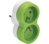 LEGRAND ADAPTÉR ČELNÍ 2X2P+T 16A,ZEL. (050501)