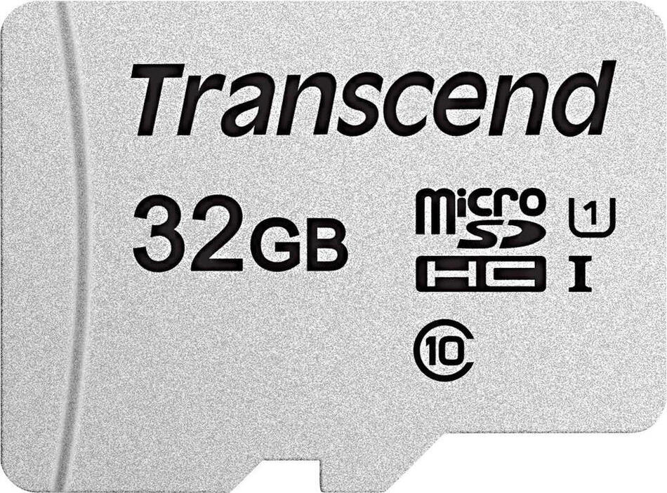 Transcend 32GB microSDHC 300S UHS-I U1 (Class 10) paměťová karta (bez adaptéru) (TS32GUSD300S)