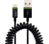 Stočený kabel Leitz Complete Lightning na USB, 1 m, černá (62150095)