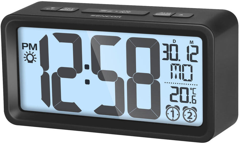 Hodiny s budíkem Sencor SDC 2800 B