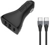 Energizer nabíječka do auta Ultimate PD 18W, 2xUSB, 1xUSB-C, USB-C kabel, černá (DC21PGUCC3)