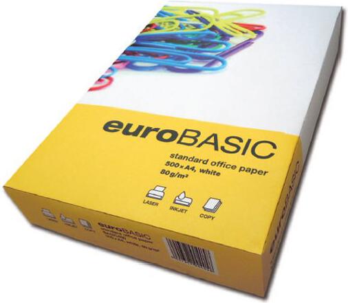 Kancelářský papír Europapier EUROBASIC A4, 80g/m2, 500listů