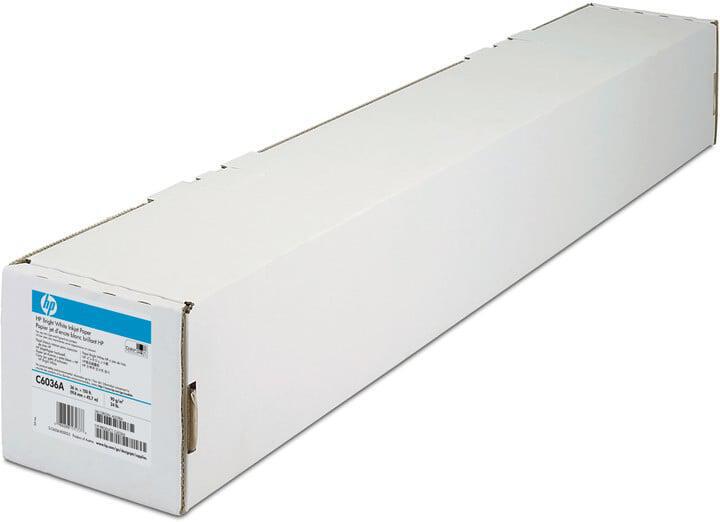 HP C6036A Bright White Inkjet Paper-914 mm x 45.7 m, 24 lb, 90 g/m2