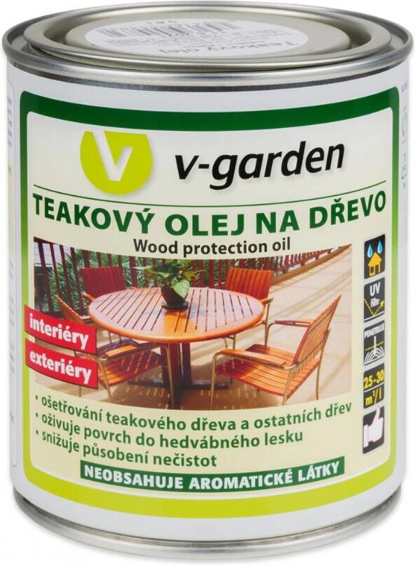 Teakový olej na dřevo Vega Sokrates 0,6l.