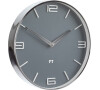 Designové nástěnné hodiny Future Time FT3010GY Flat grey 30cm