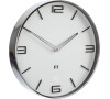 Designové nástěnné hodiny Future Time FT3010WH Flat white 30cm