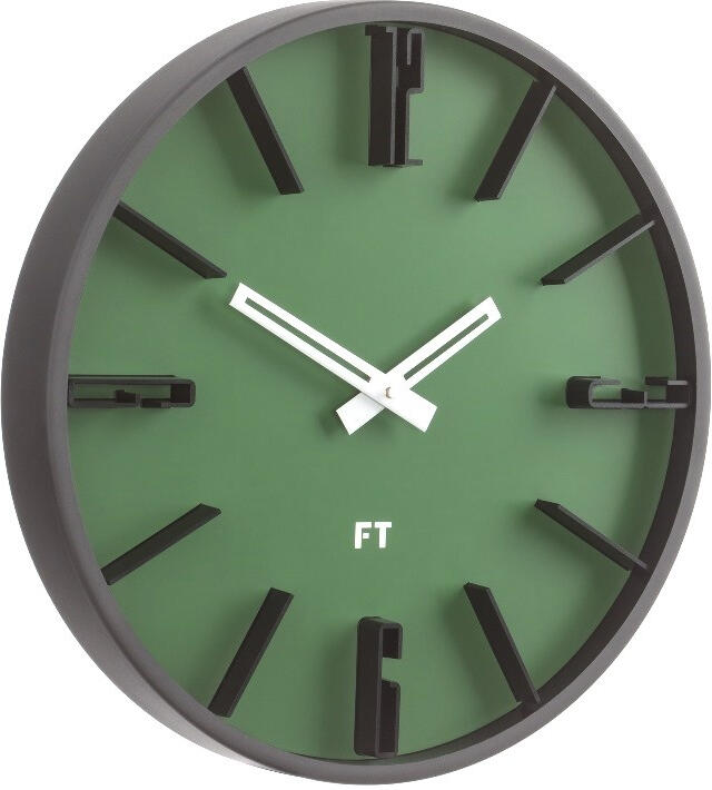 Designové nástěnné hodiny Future Time FT6010GR Numbers 30cm