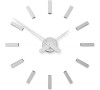 Designové nalepovací hodiny Future Time FT9600SI Modular chrome 60cm