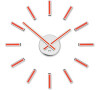 Designové nalepovací hodiny Future Time FT9400RD Modular red 40cm