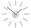 Designové nalepovací hodiny Future Time FT9400SI Modular chrome 40cm