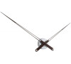 Designové nástěnné hodiny Future Time FT9130BK Hands black 100cm