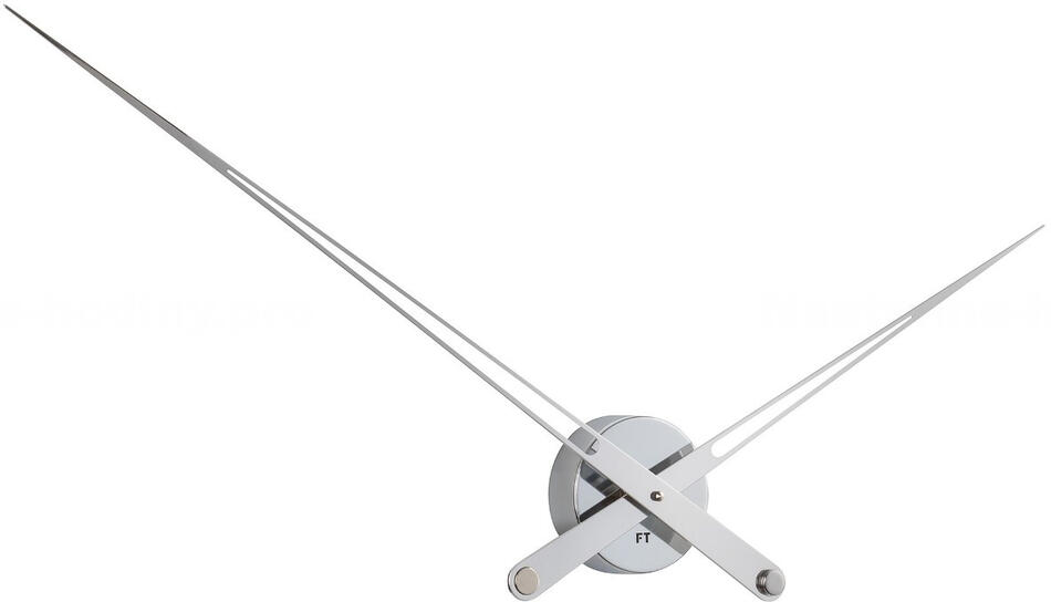 Designové nástěnné hodiny Future Time FT9130SI Hands chrome 100cm