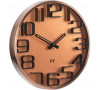 Designové nástěnné hodiny Future Time FT7010CO Numbers copper 30cm