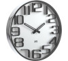 Designové nástěnné hodiny Future Time FT7010SI Numbers silver 30cm