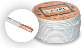 AB-COM cavel KF114 - celoměděny koaxiální kabel (KAB KO CAV KF114 100)