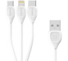Remax RC-050th Lesu,3in1 datový kabel,bílý (AA-7090)