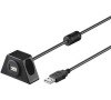 PremiumCord USB 2.0 prodl. kabel, přišroubování,2m (ku2dock2)