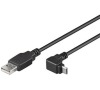 PremiumCord Kabel micro USB 2.0, A-B, 90°, 1m (ku2m1f-90)