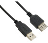 4WORLD 4World Kabel USB 2.0 AM-AF 3.0m Black (04681)