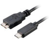 AKASA - USB 3.1 typ C na mikro B adaptér - 100 cm (AK-CBUB29-10BK)