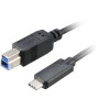 AKASA - USB 3.1 typ C na typ B adaptér - 100 cm (AK-CBUB28-10BK)