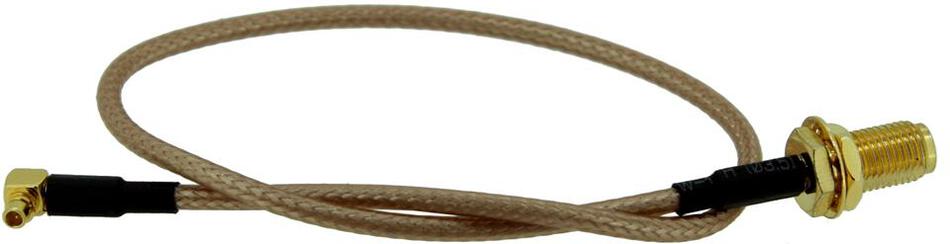 MaxLink pigtail 25cm RG316 MMCX - RSMA female (pin) (MMCX-RSF)