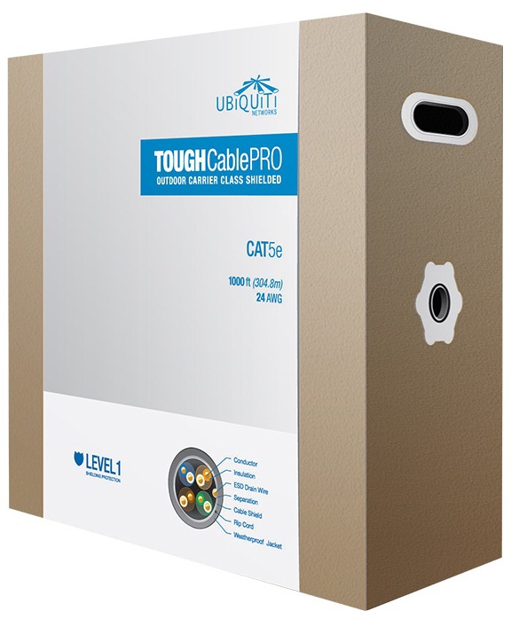 UBIQUITI NETWORKS ubiquiti UISP-Cable-Pro - Tough Cable TC-Pro, FTP kabel venkovní Cat5e, 305m