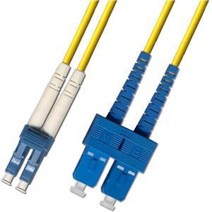 OEM optický patchkabel duplexní, LC/UPC-SC/UPC 9/125um SM, 30m, OS2